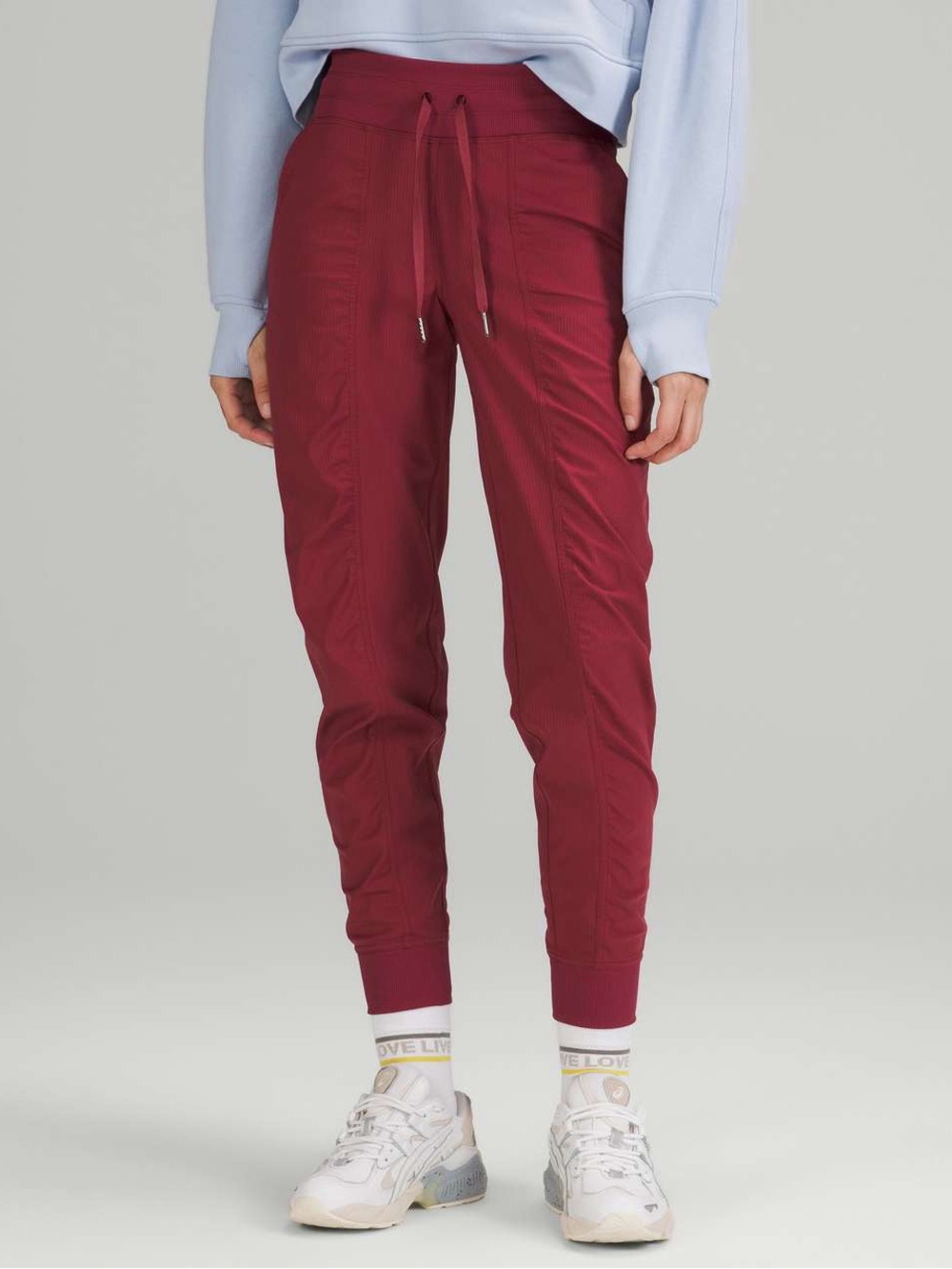 Lululemon Dance Studio Jogger Mid Rise Mulled Wine Lightweight Travel Pants Sz 4